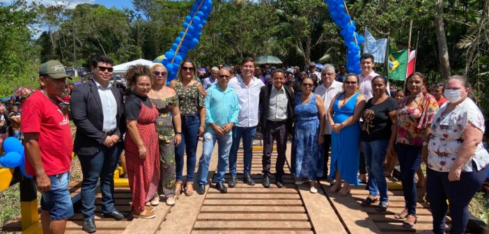 Prefeitura de Colares inaugura a nova ponte na comunidade de Santo Antônio